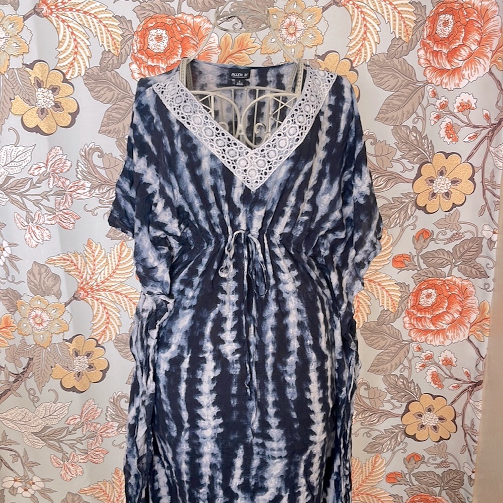 *FINAL SALE* Allen Schwartz Tie Dye Swimsuit Cover Up - 8